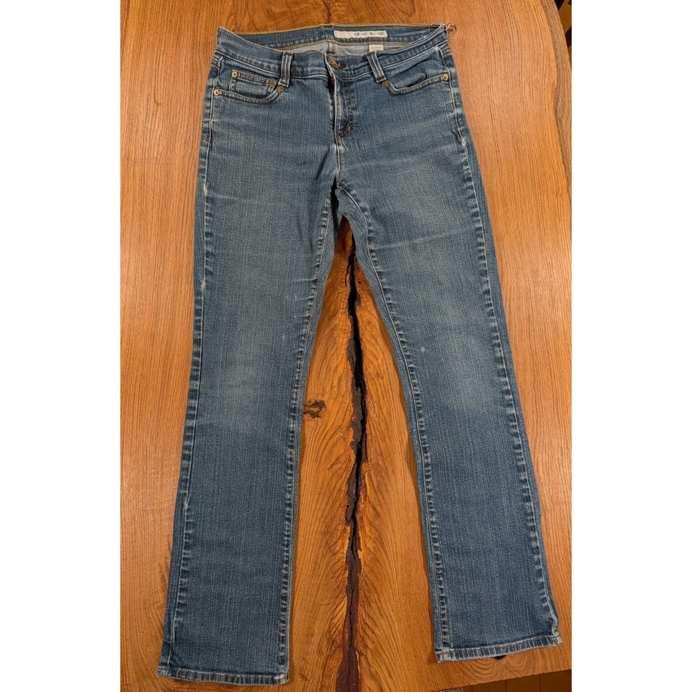 DKNY Jeans Womens Size 8 Medium Wash Straight Leg Denim Blue Jeans Mid Rise